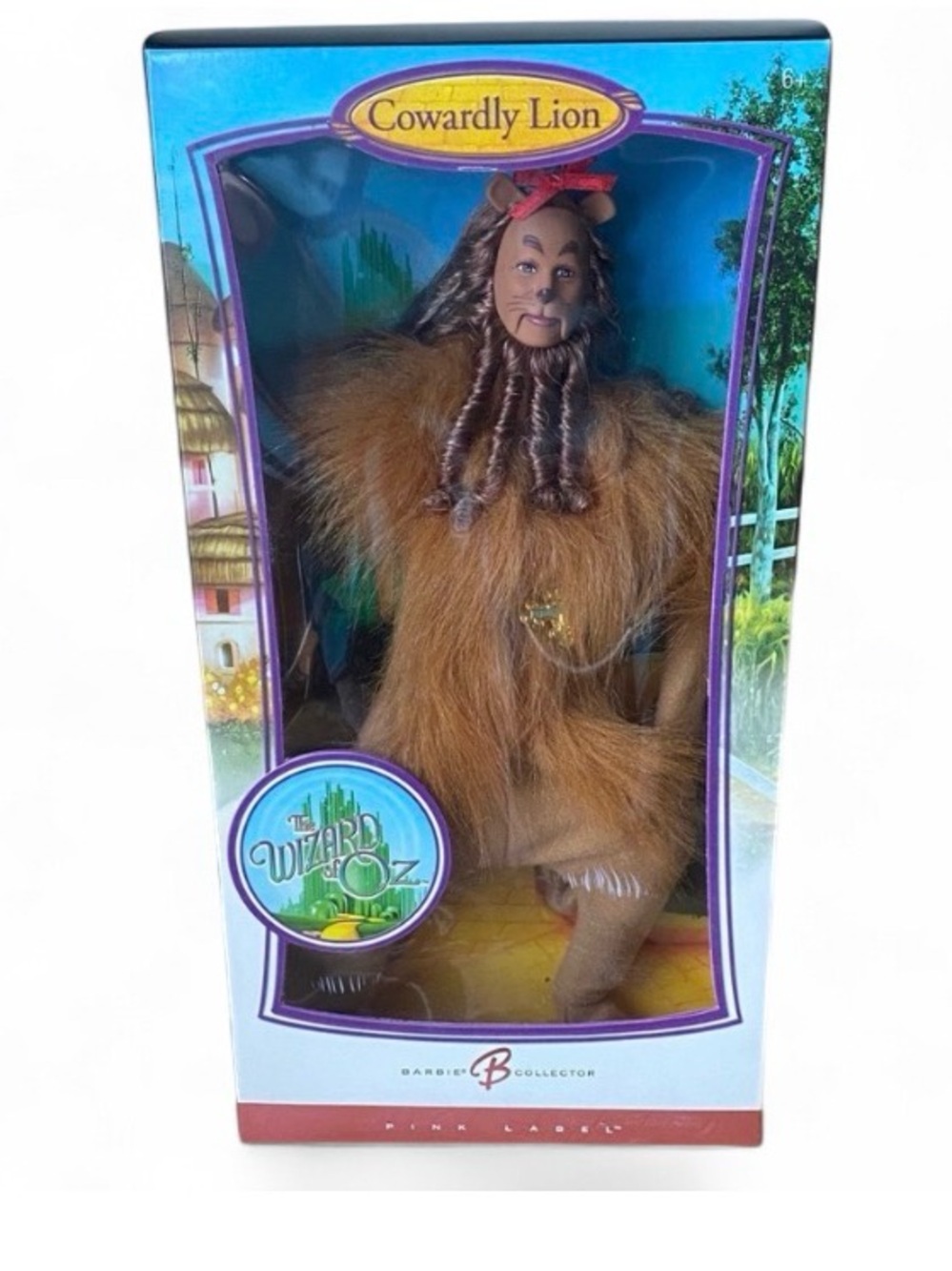 Barbie Wizard of Oz Cowardly Lion Doll 2006 Pink Label Collector K8688 NRFB